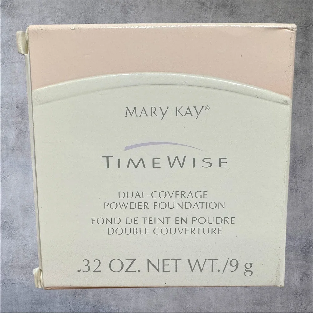 Mary‎ Kay TimeWise Dual-Coverage Powder Foundation Bronze 607 8930 NEW 0.32oz